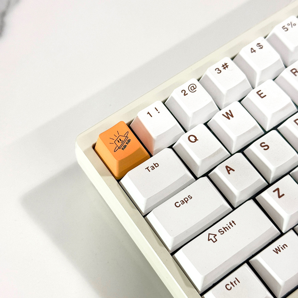 키캡디자인 키디 시그니쳐 키캡 R4 1U ESC PBT OEM 포인트키캡 기계식키보드 굿즈 - 상세 이미지 3