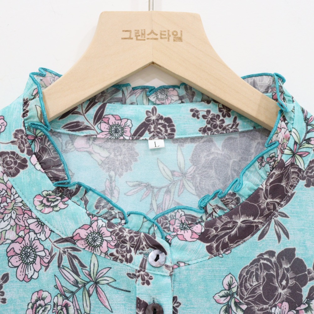 할머니옷 자스민 7부티셔츠 70대80대90대 엄마 시어머니 칠순팔순 생신 선물 요양원R - 상세 이미지 2
