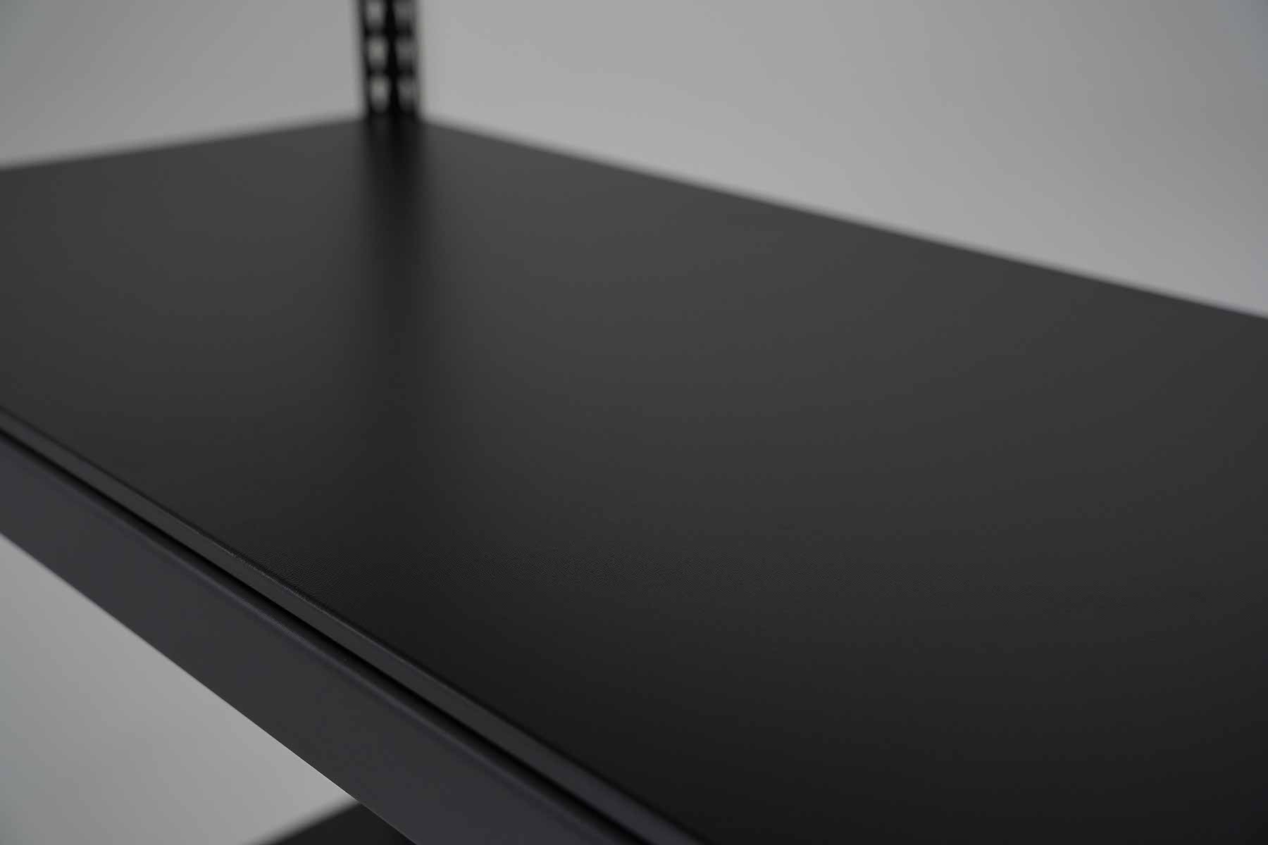 폴던스랙 올스틸 올블랙 홈 카페 거실 수납 선반 인테리어 선반장 800x300x1800mm, 5단, 블랙 - 상세 이미지 4