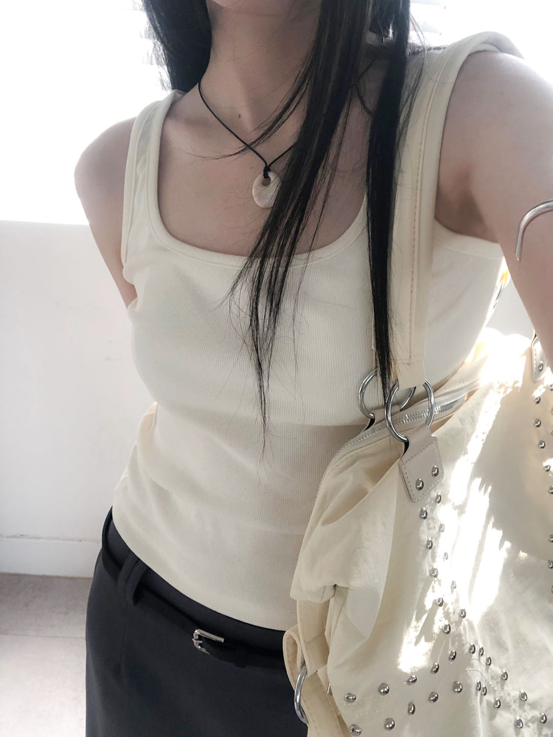 Marble Pendant Necklace 마블 펜던트 네크리스 (길이 조절 가능) 상세 이미지 14