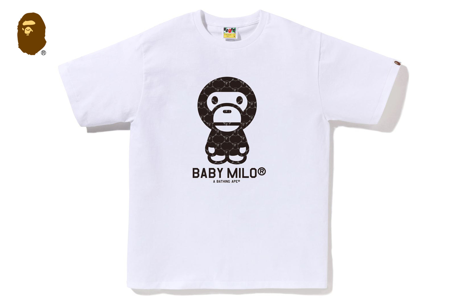 베이프 반팔티 COLLEGE MONOGRAM BABY MILO TEE 4월 신상 2L30-110-008 - 상세 이미지 3