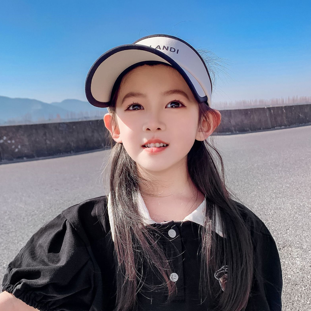 키즈 아동 유아 남아 여아 초등 학생 어린이 여름 챙 햇빛 가리개 썬햇 썬캡 나들이 모자 - 상세 이미지 4