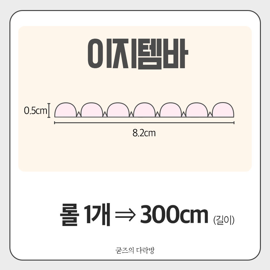 이지템바 붙이는 템바보드 PVC 접착식 반달 템바보드 몰딩 테이프 셀프 인테리어 아트월