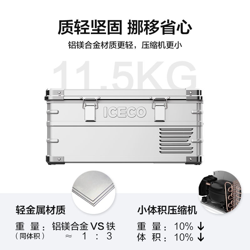 ICECO J20 캠핑용냉장고 20L 관부세포함 받침대제공 야외 이동식 차량용 여행 냉장고 J20(듀얼박스 단일컨트롤) - 상세 이미지 4