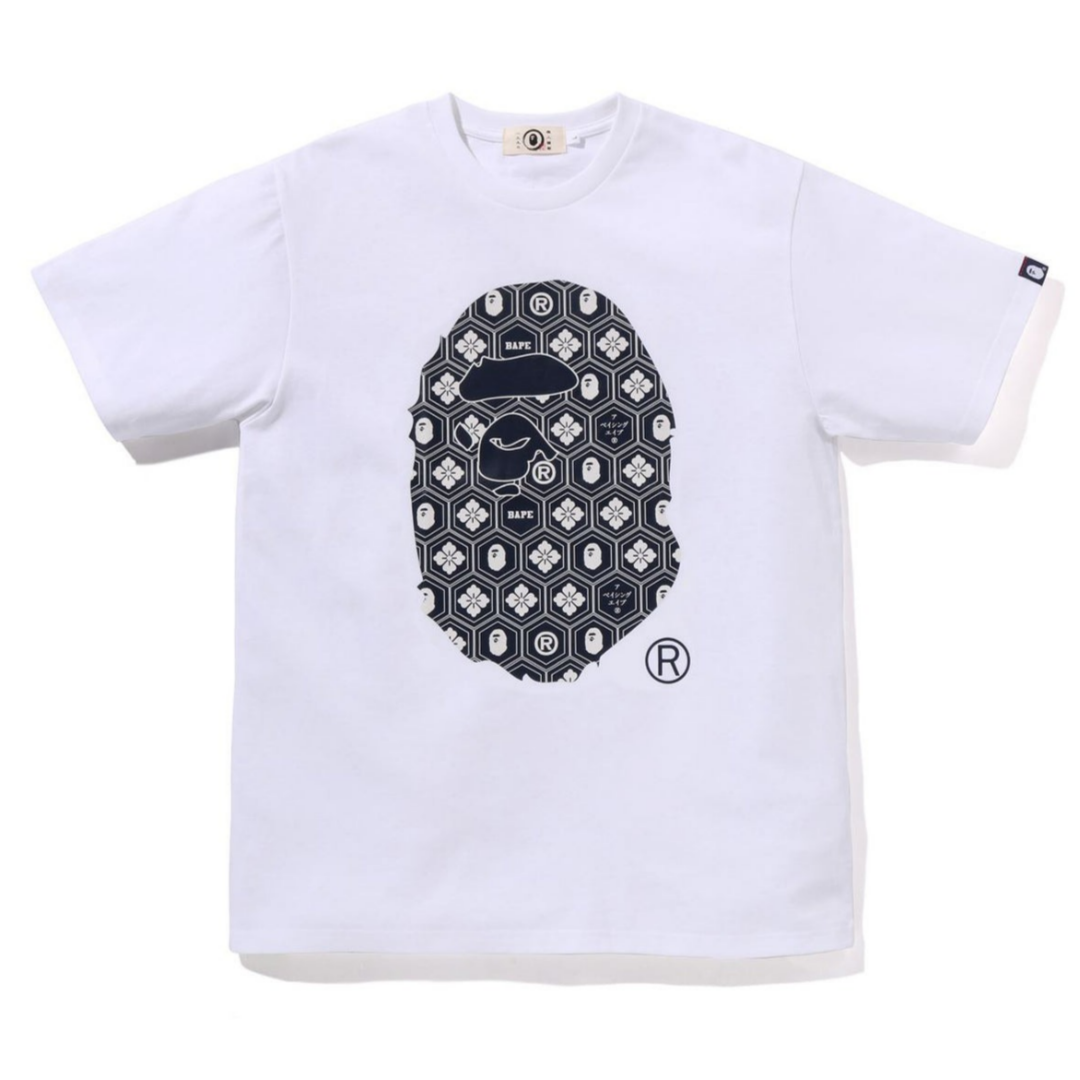 베이프 반팔티 TRADITIONAL JAPANESE PATTERN APE HEAD TEE 4월 신상 1L20-109-001 - 메인 이미지