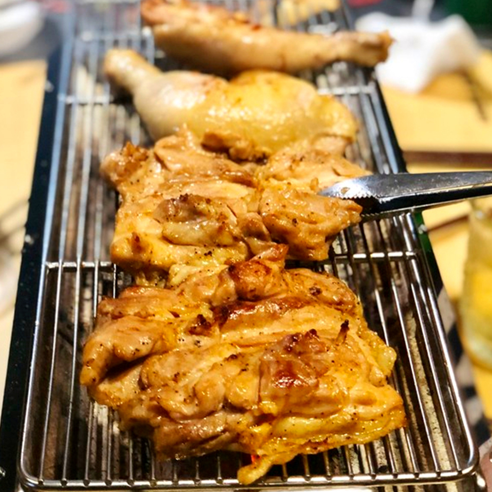 [센터합배송]바베큐 훈제닭다리 600g 4개입 국내산 왕닭다리 업소겸용 대용량 훈제치킨 이미지 8