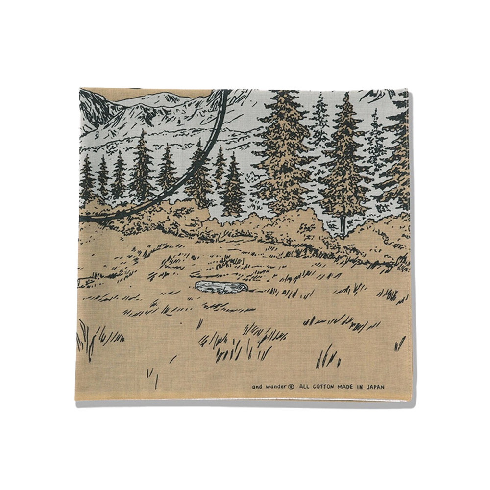 앤드원더 반다나 hiking club bandanna 25SS 스카프 두건 5745177304 - 메인 이미지
