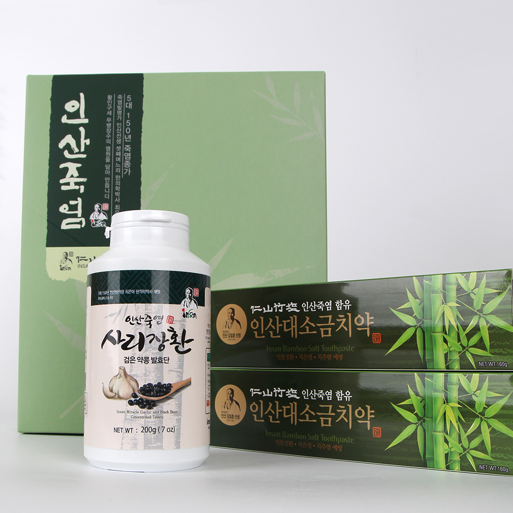 인산죽염 약콩사리장환 선물세트 (치약2개+사리장환1개) - 상세 이미지 4