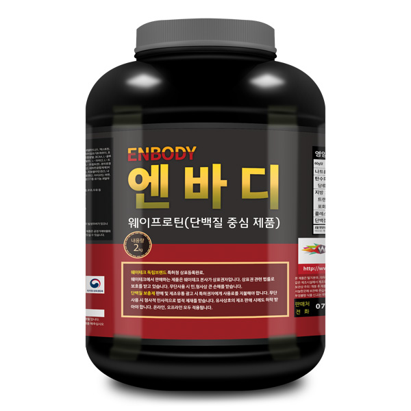 1+1 엔바디 웨이프로틴 단백질보충제 파우더 쉐이크 초코맛 2kg 2개 이미지 3