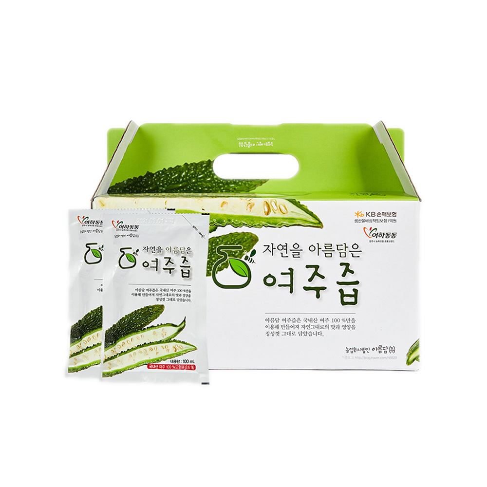 여주즙 진액 어린미숙 여주열매 국내산 효능 선물 100ml x 30포