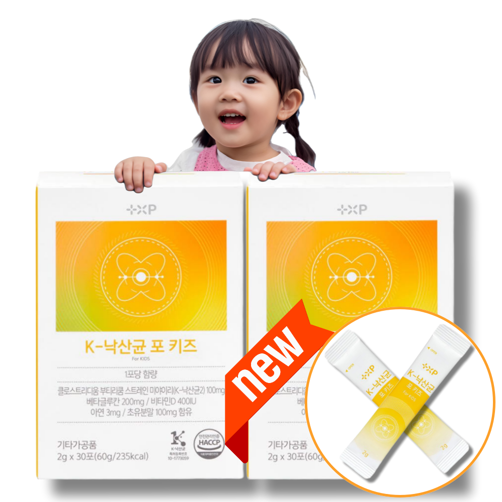 K낙산균 포키즈 어린이 낙산균키즈 베리맛 프로바이오틱스 30포, 2개
