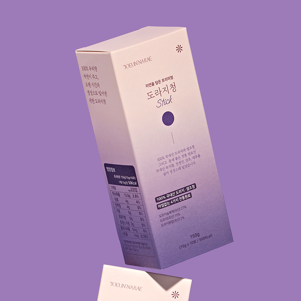 조은나래 국산 도라지청 스틱 약도라지청 600g(10포 X 4BOX) 40포, 1개 상세 이미지 5