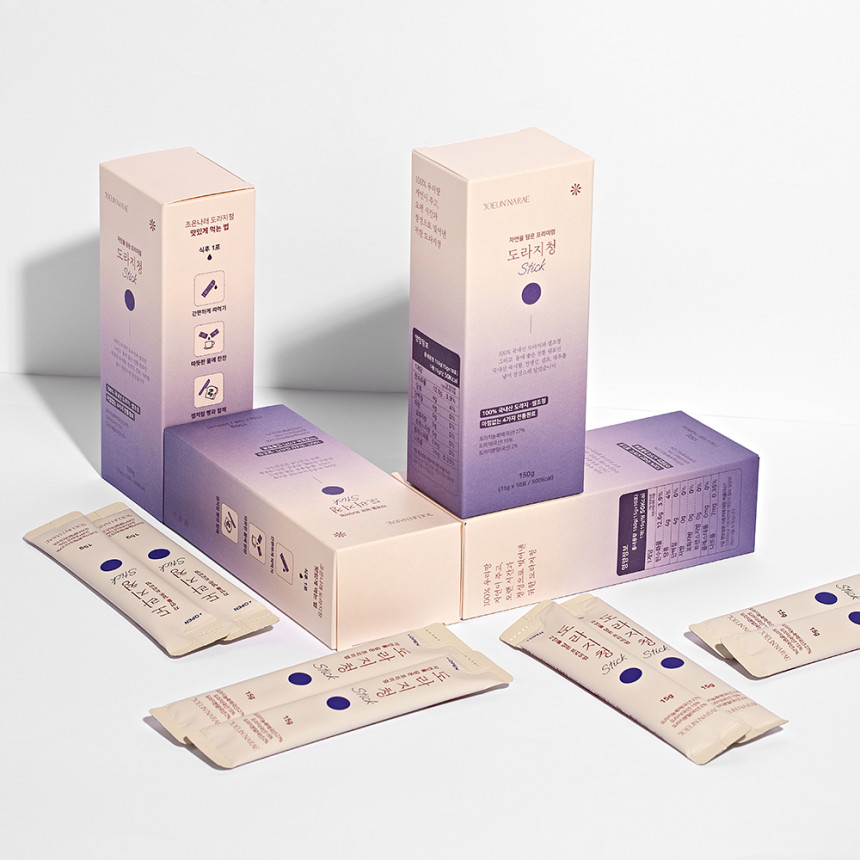 조은나래 국산 도라지청 스틱 약도라지청 600g(10포 X 4BOX) 40포, 1개 사진 2