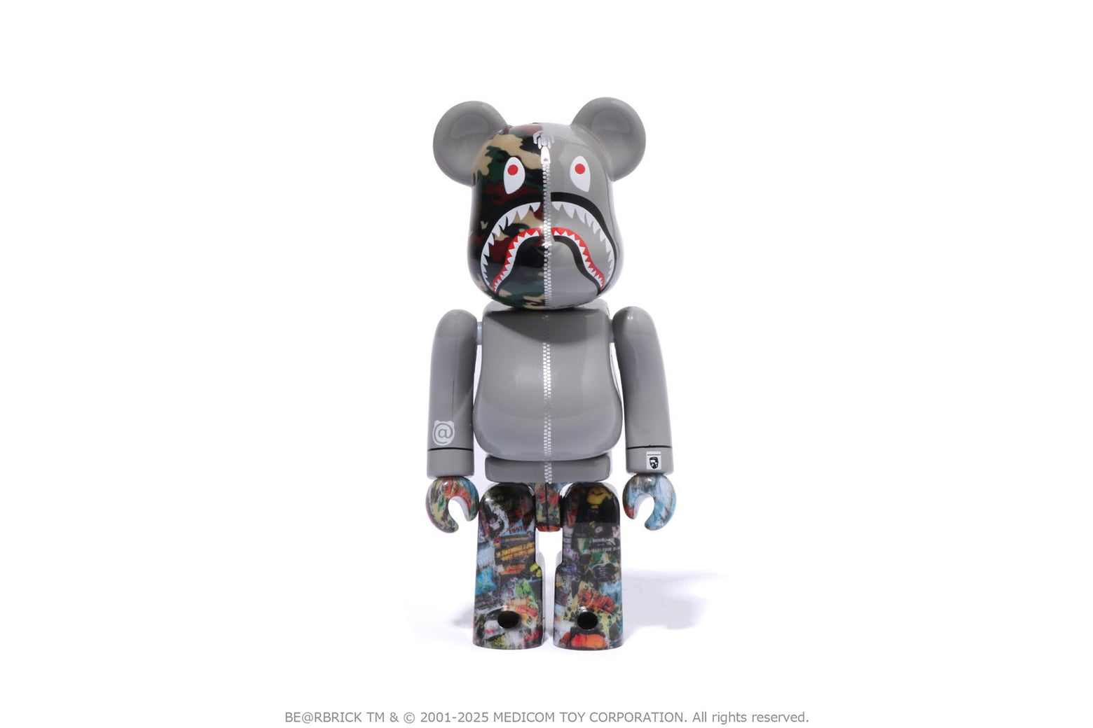 베이프 베어브릭 LEGACY CAMO SHARK BE@RBRICK 100%&400% 4월 신상 1K73-185-905 - 상세 이미지 4
