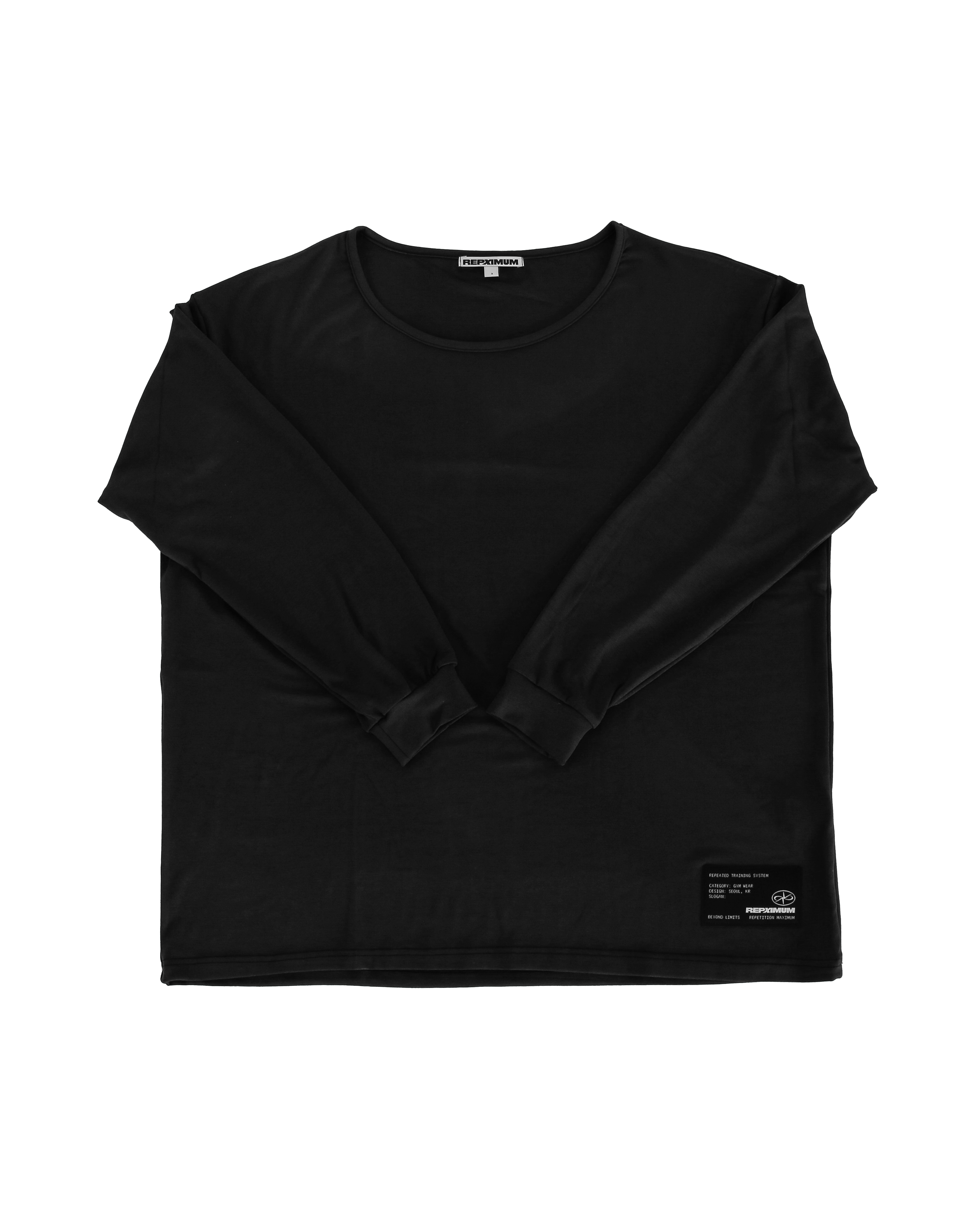 루즈핏 와이드 U넥 롱슬리브 (4Colors) 이미지 2