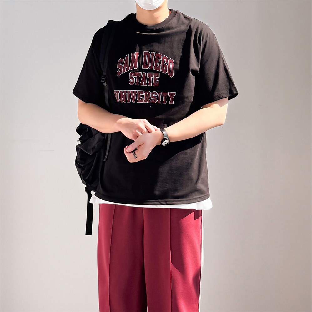 1+1 남자프린팅반팔티 쿨티셔츠 커플반팔티 - 상세 이미지 5