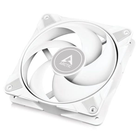 [해외]ARCTIC P12 Max - PC 팬, 고성능 120mm 케이스 PWM 제어 200–3300 RPM, 정압, 0dB 모드, 유체 다이내믹 베어링 흰색