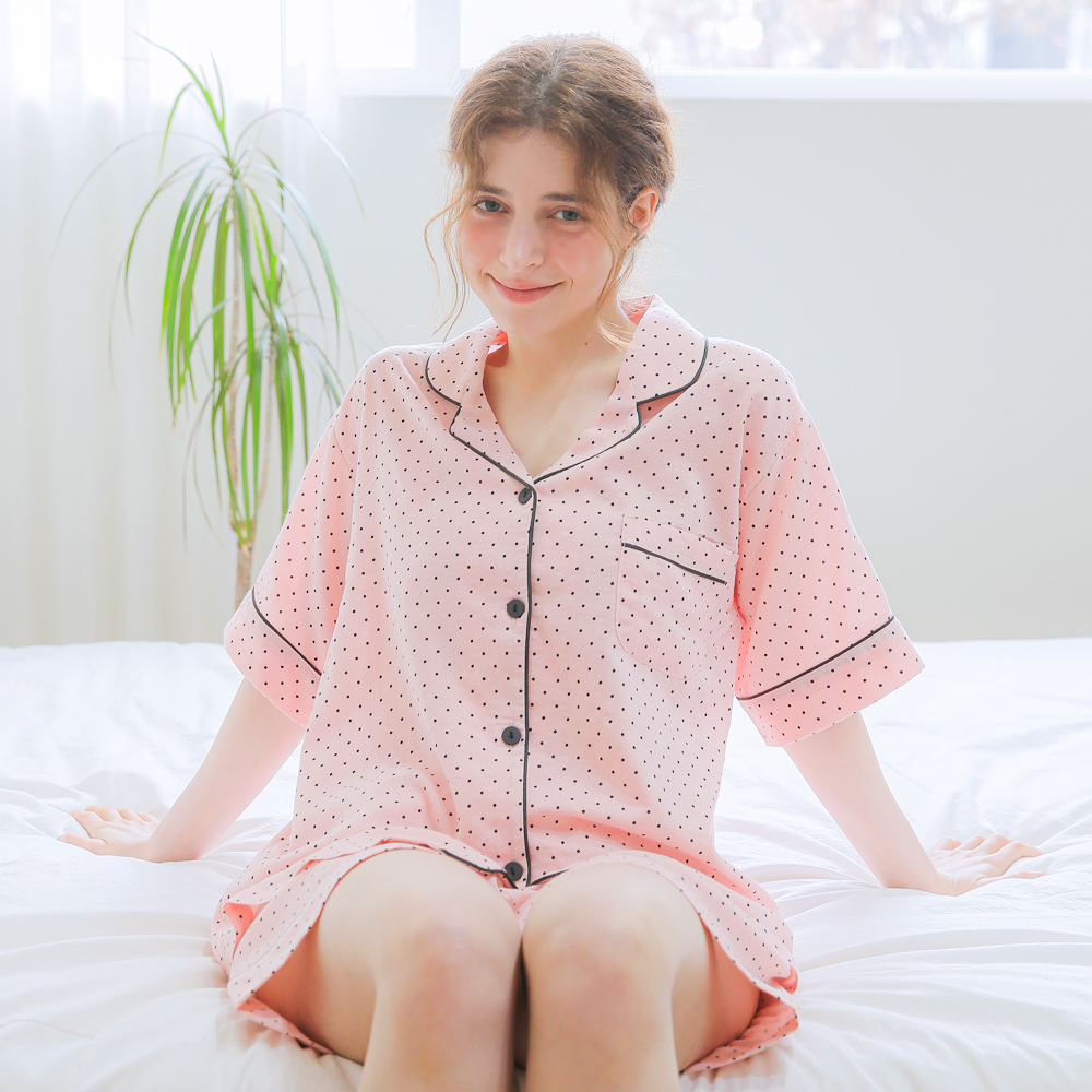 커플 잠옷 여성 남성 빅사이즈 홈웨어 파스텔25S107-207 - 상세 이미지 5