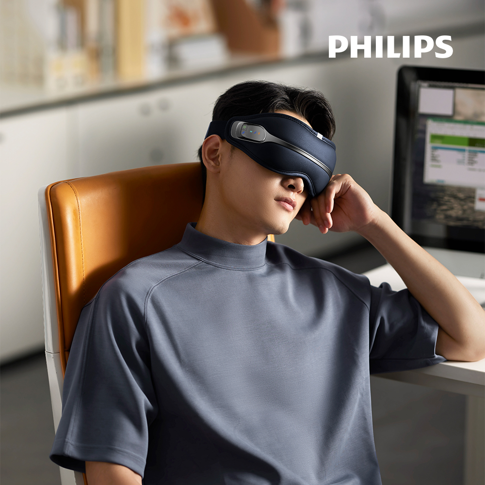 필립스 딥아이 눈 마사지기 PPM2321 진동 온열 블루투스 안마기 눈케어 두드림 상세 이미지 4