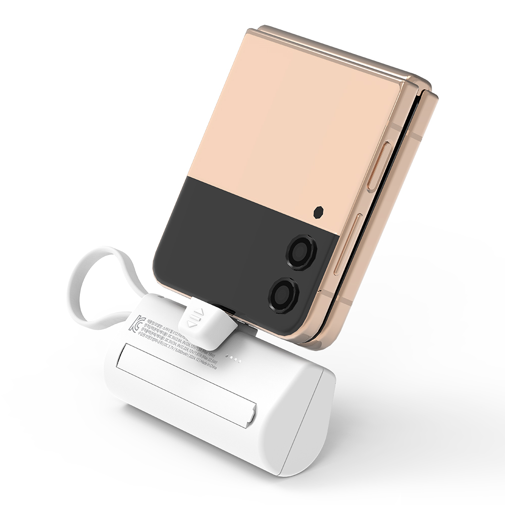필 X12 Pro 20W C타입 빌트인 잔량표시 도킹형 보조배터리 5000mAh, 화이트 - 상세 이미지 5