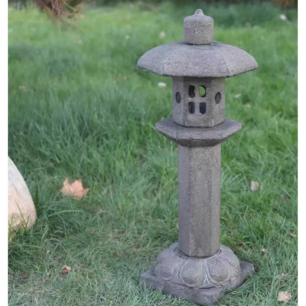정원 석등 마당 돌탑 자연석 야외 화단 꾸미기 일본식 A 60cm - 상세 이미지 5