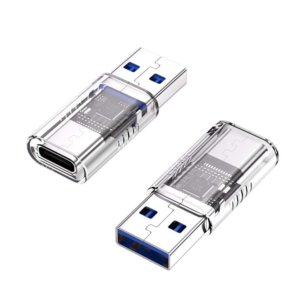 바라보고 USB 3.0 C타입 to A OTG 젠더 투명 고속 데이터 변환 어댑터 - 상세 이미지 3