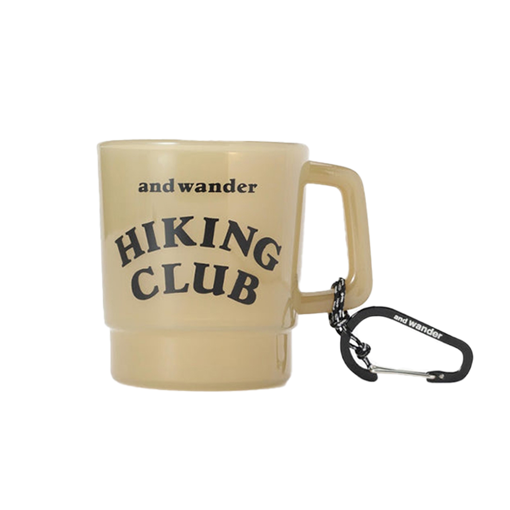앤드원더 머그컵 hiking club PP mug 25SS 로고 캠핑 5745177307 - 상품 이미지
