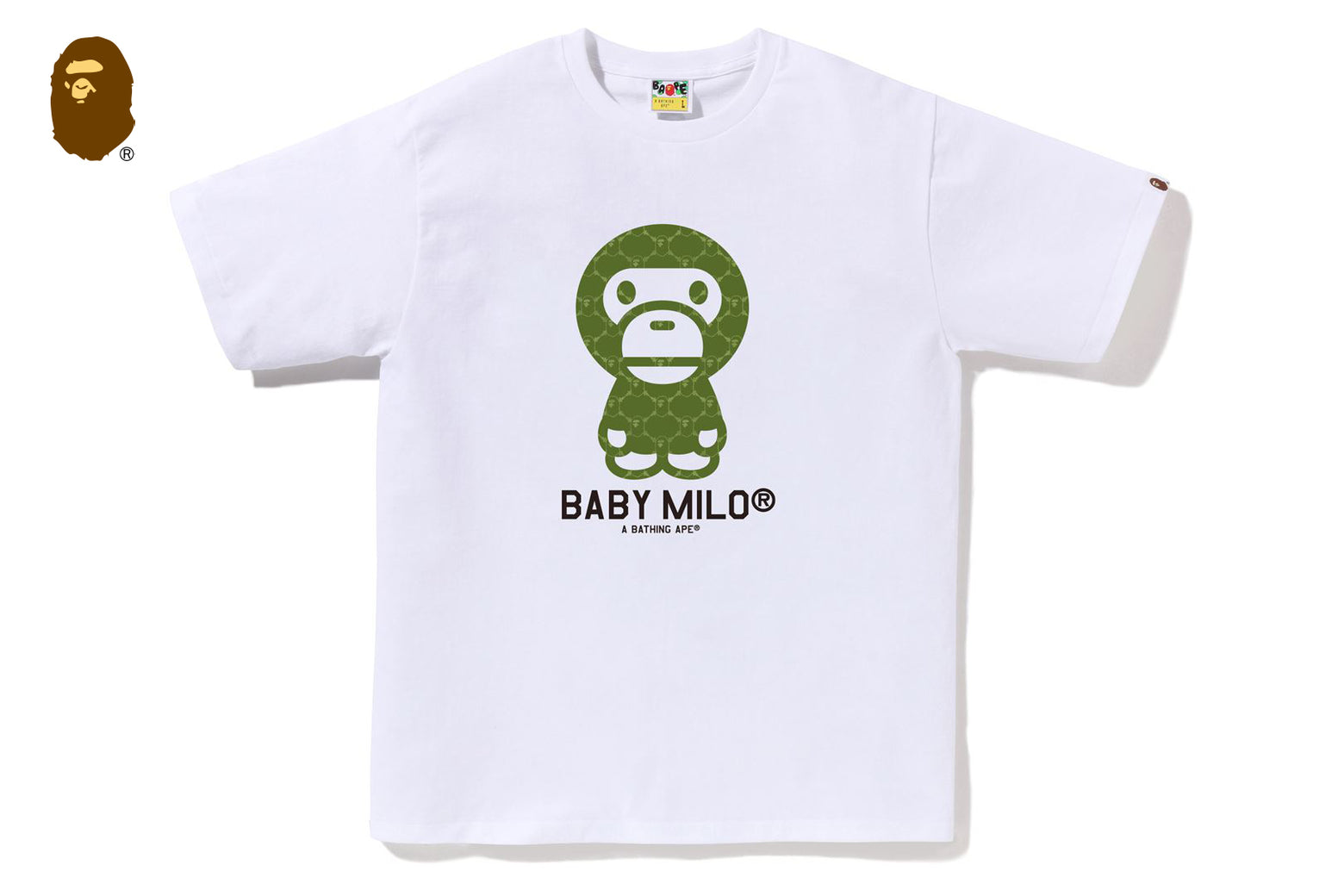 베이프 반팔티 COLLEGE MONOGRAM BABY MILO TEE 4월 신상 2L30-110-008 - 상세 이미지 2