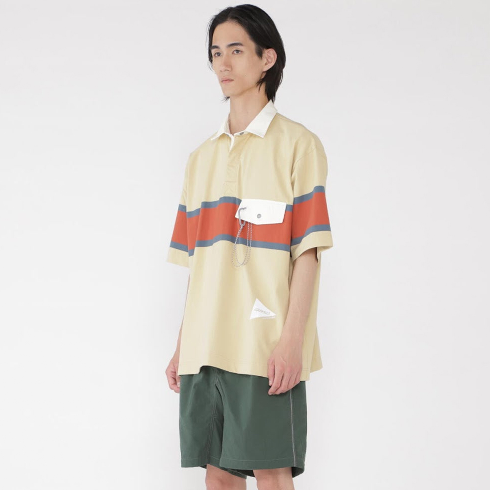 앤드원더 티셔츠 GRAMICCI x and wander tech rugby shirt 25SS 럭비 반팔 5745184518 - 상세 이미지 3