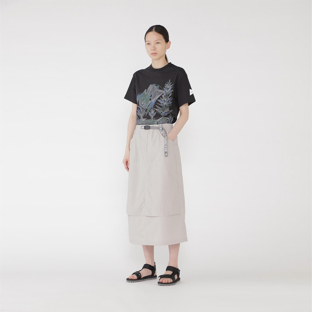 앤드원더 스커트 GRAMICCI x and wander nylon double knee skirt 25SS 뒷트임 5745152513 - 상세 이미지 5