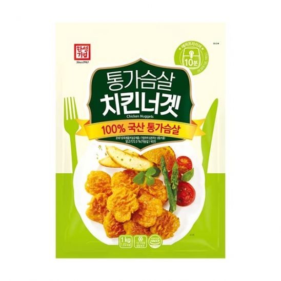 한성 통가슴살 치킨너겟 1kg : 식자재랑