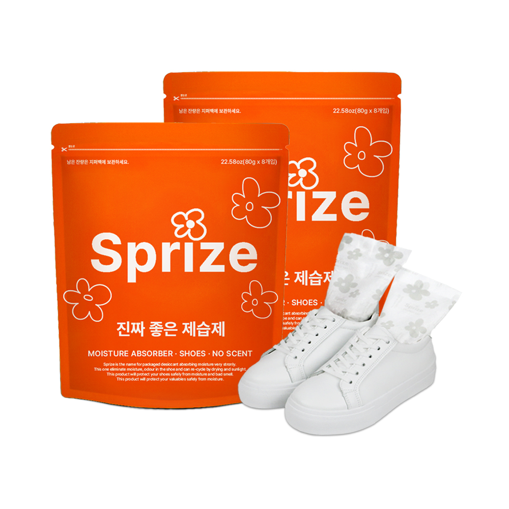 서프라이즈 진짜좋은제습제 신발용 습기제거제 신발탈취제 16개 (80gx8개입, 2팩) 벌크