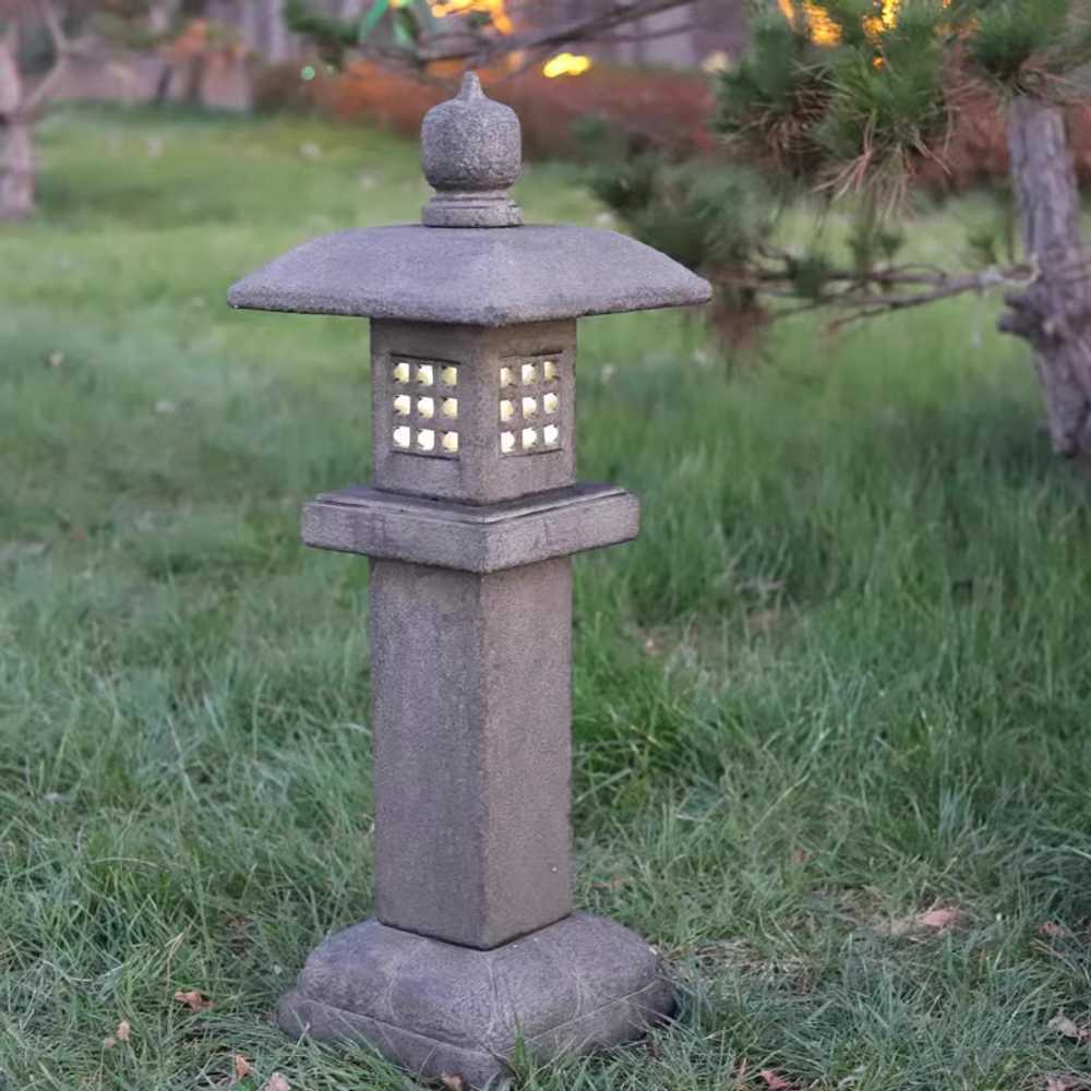 정원 석등 마당 돌탑 자연석 야외 화단 꾸미기 일본식 A 60cm - 상세 이미지 3