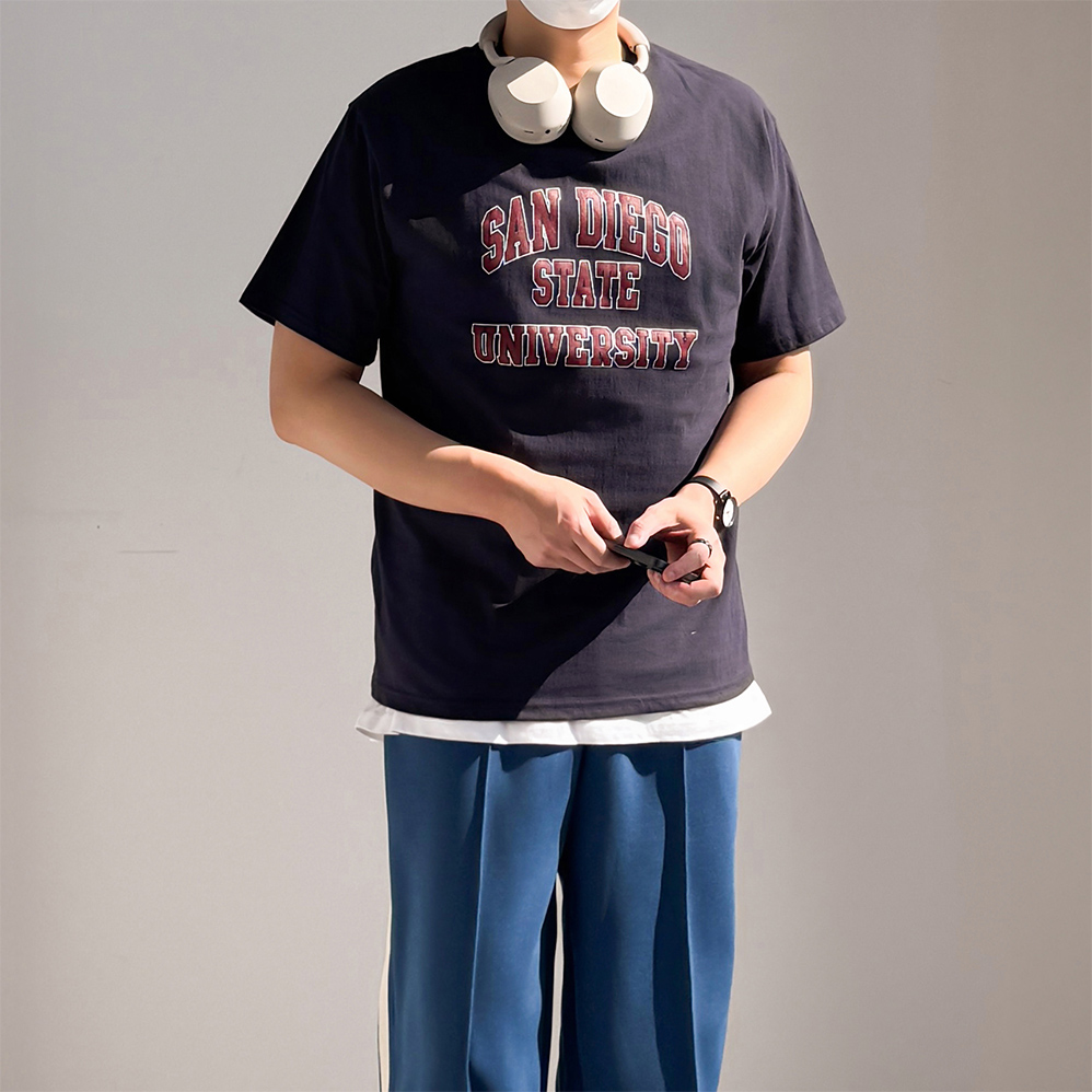 1+1 남자프린팅반팔티 쿨티셔츠 커플반팔티 - 상품 이미지