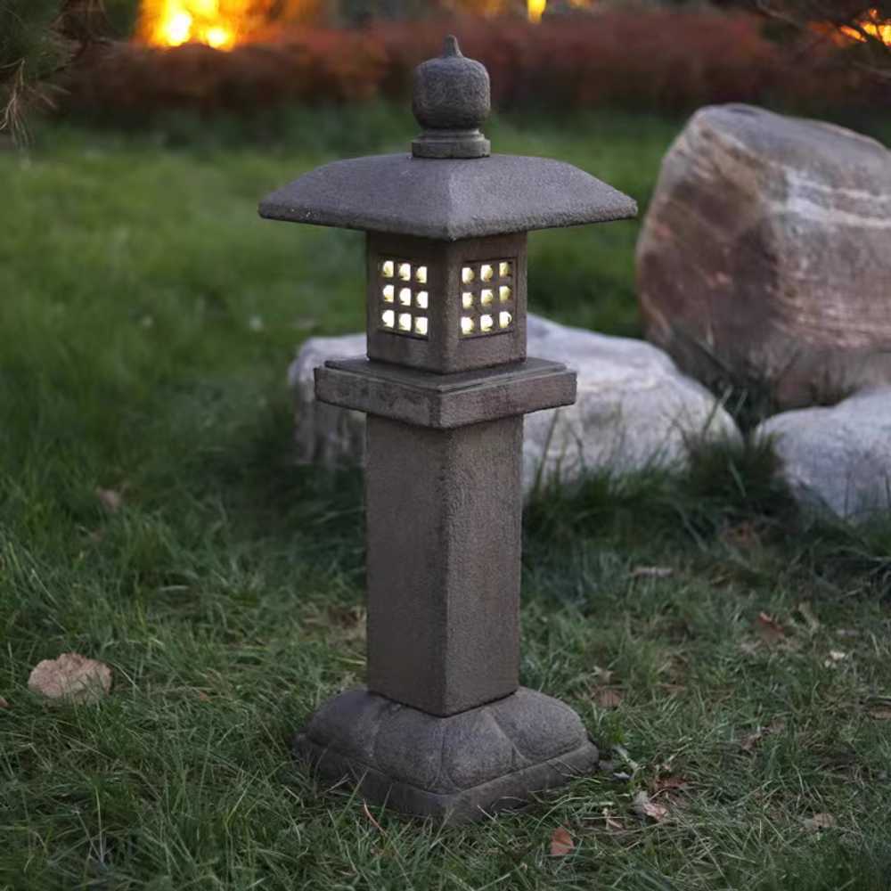 정원 석등 마당 돌탑 자연석 야외 화단 꾸미기 일본식 A 60cm 이미지 6