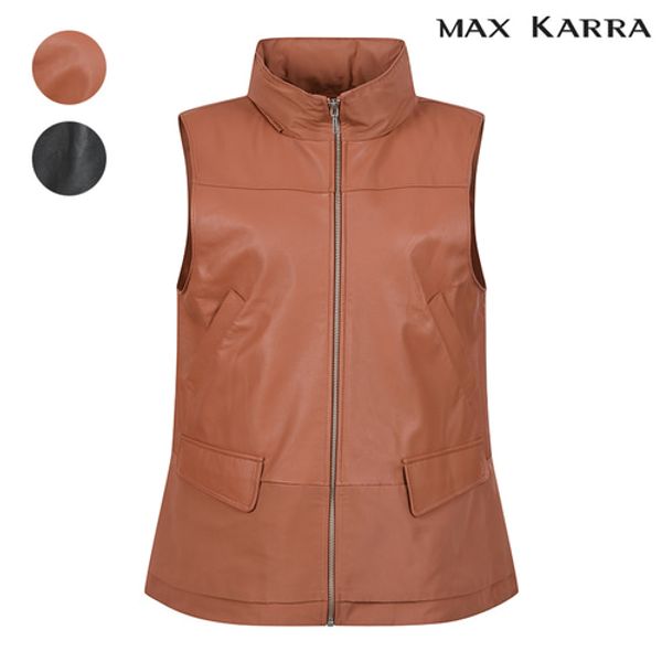 [막스카라]히든 후드 양가죽 배색 VEST_M33PLV701ME : 하프클럽mall
