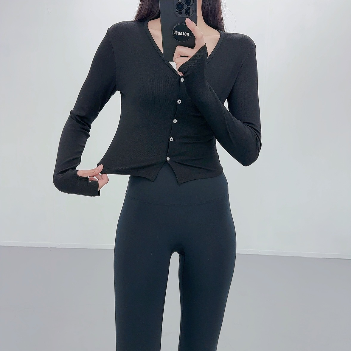 필라테스복 필라테스가디건 여성 요가복 필라테스복장 상의 애슬레저 - 상세 이미지 5