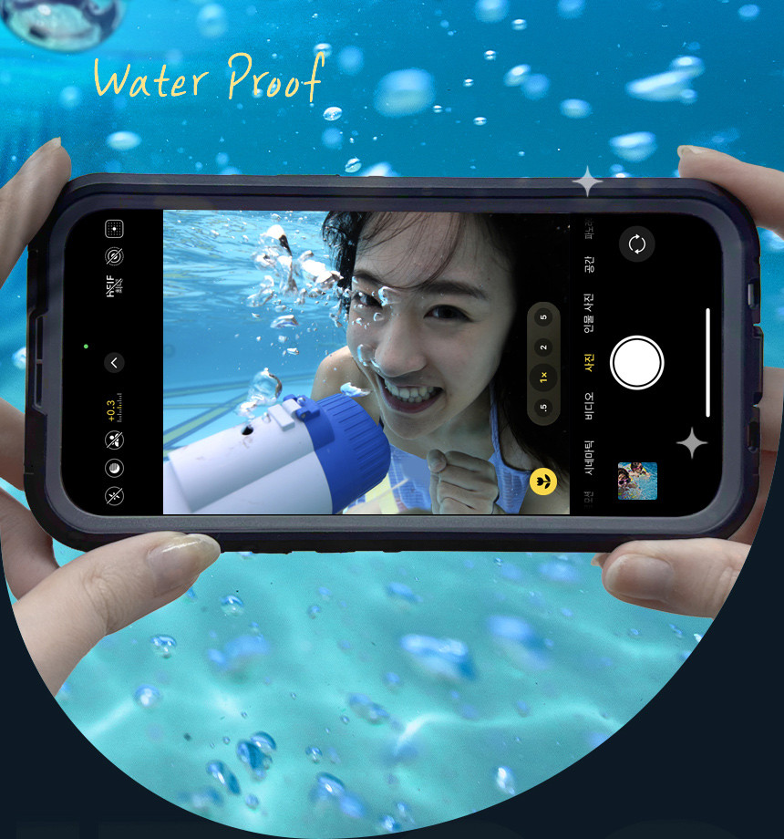 맥세이프 iPhone 방수케이스 블랙, 아이폰16 - 상세 이미지 5