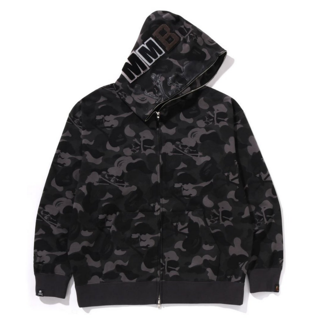 베이프 X MMJ 후드집업 SKULL CAMO RELAXED FIT FULL ZIP HOODIE 15TH 4월 신상 1L23-115-908 - 메인 이미지