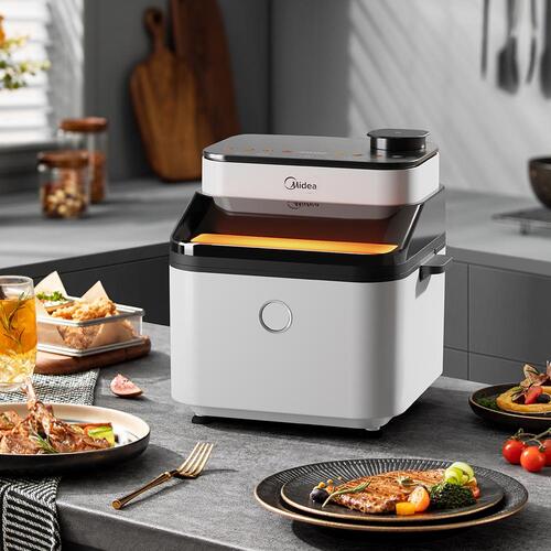 저소음 가정용 스팀에어프라이어 생선 치킨 채소 요거트 고구마 에어프라이기