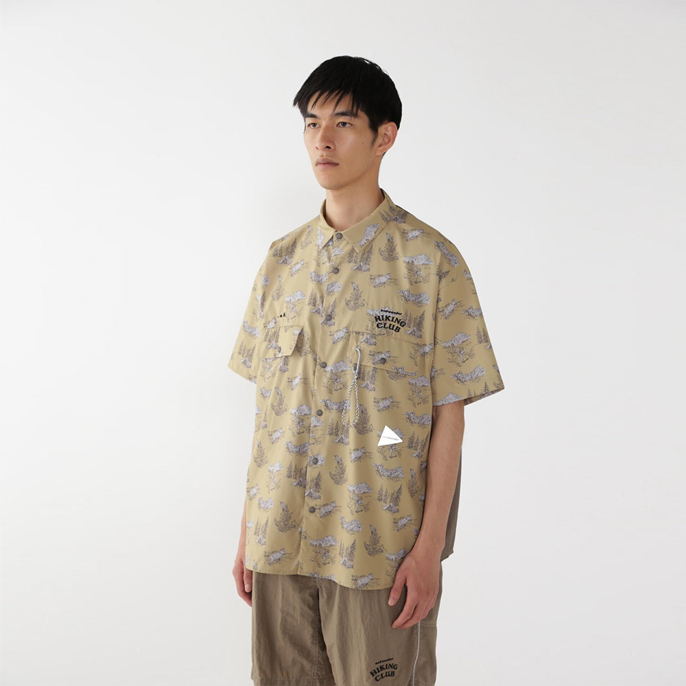 앤드원더 셔츠 hiking club tech shirt 25SS 반팔 5745153051 - 상세 이미지 3