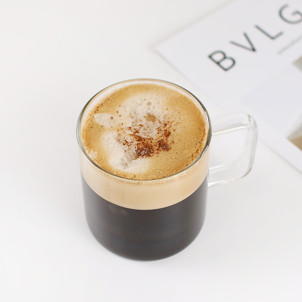 내열유리 프롬머그 카페유리컵 360ml, 2개, 손잡이컵 - 상세 이미지 2