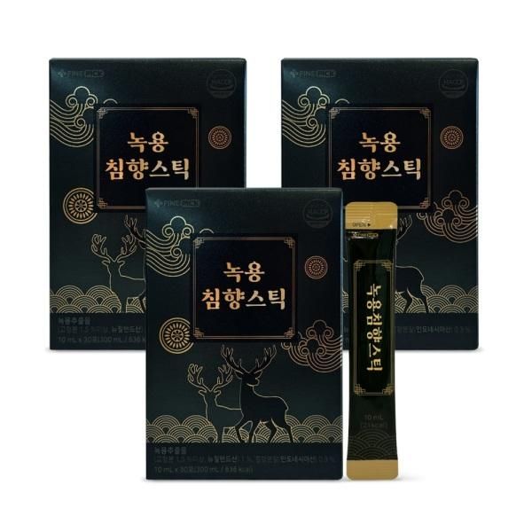 서울약사신협 파인픽 녹용침향스틱 30포 3세트 (뉴질랜드 녹용&인도네시아 침향) : 더로하 메디스