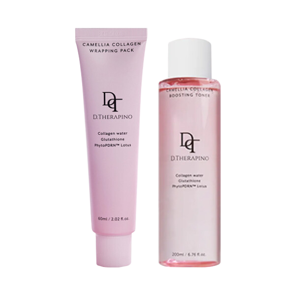 디테라피노 카멜리아 콜라겐 팩 필오프팩 마스크 60ml 1개 +부스팅 토너 : 모든아우라