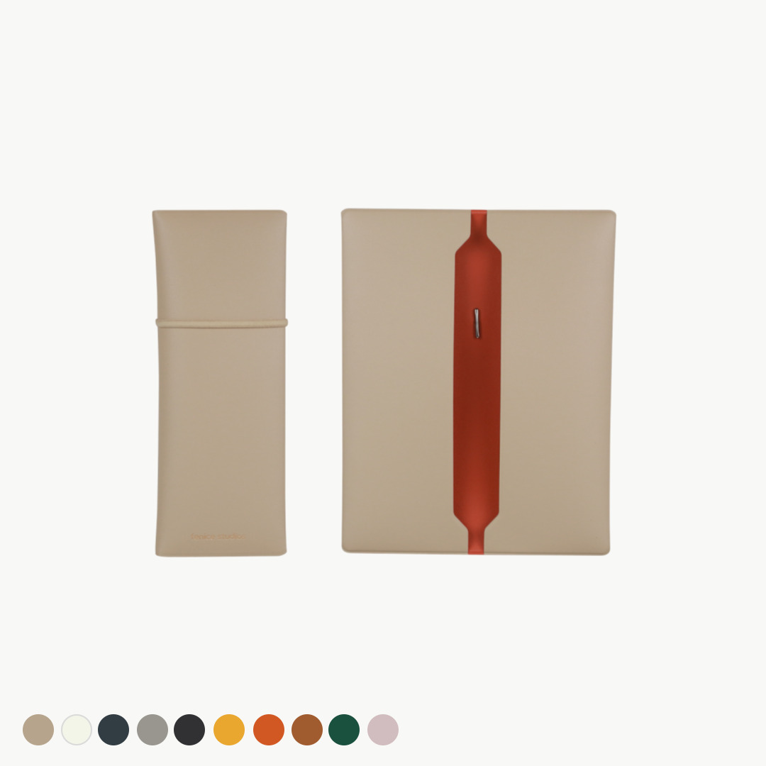 페니체 밴드 펜슬케이스 (10colors) 가죽 필통 - 메인 이미지