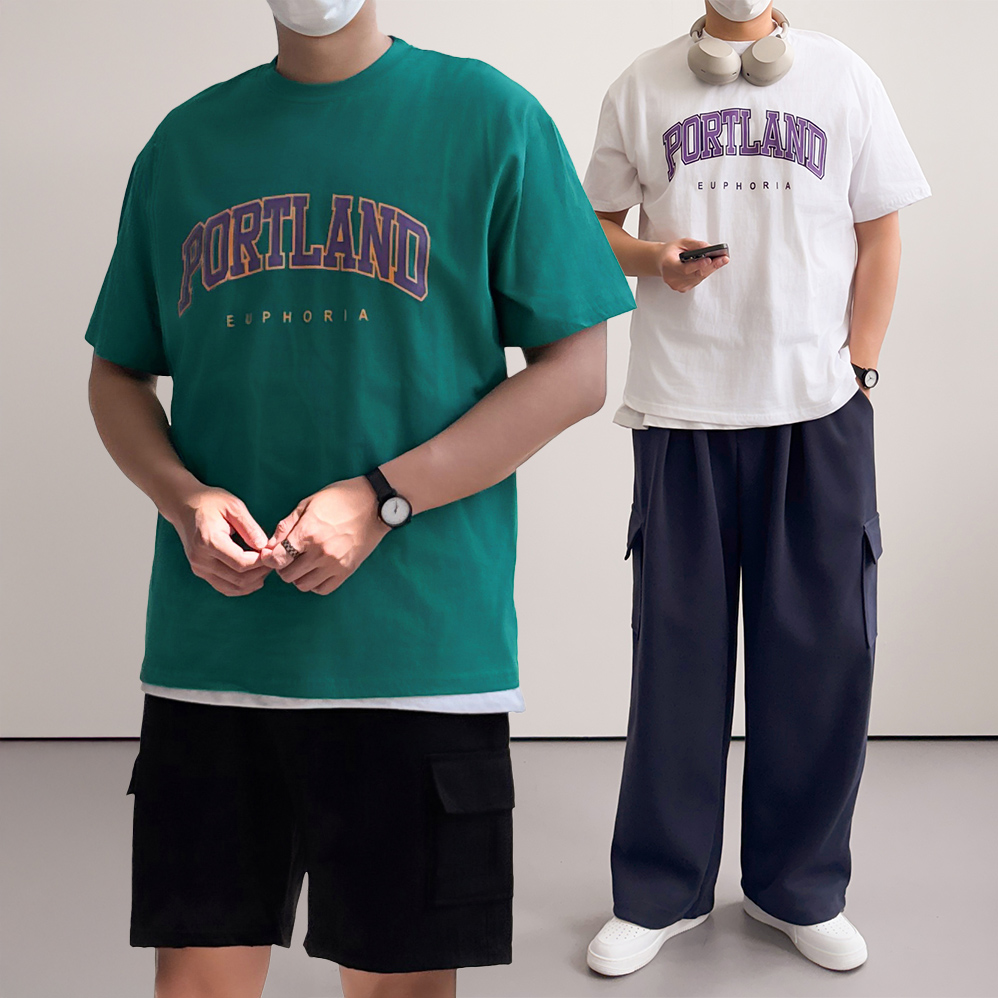 1+1 쿨티셔츠 남자흰티 남자레터링반팔티 - 상세 이미지 3