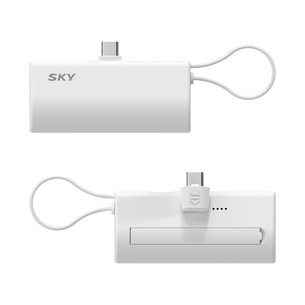 필 X12 Pro 20W C타입 빌트인 잔량표시 도킹형 보조배터리 5000mAh, 화이트 - 상세 이미지 2