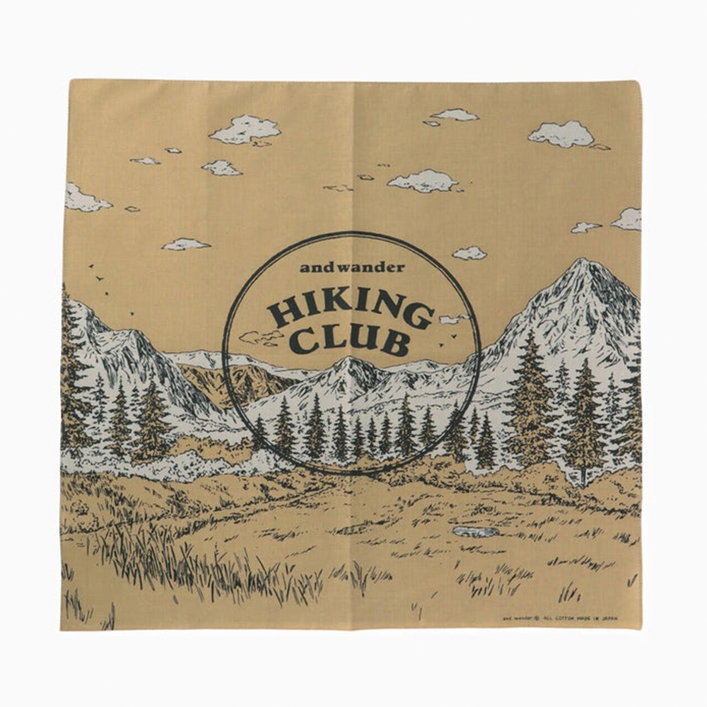 앤드원더 반다나 hiking club bandanna 25SS 스카프 두건 5745177304 - 상세 이미지 2