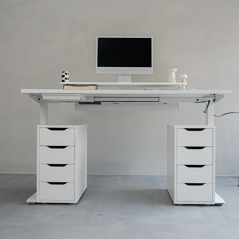 오프레임 NAVO 모션데스크 나보 프리미엄 독일OKIN 듀얼 높이조절책상 1200x700