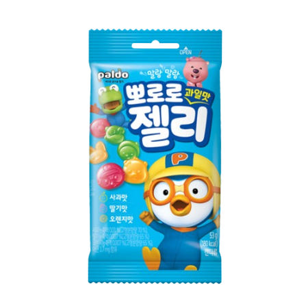 팔도 뽀로로젤리 열대과일맛 53g / 유통기한임박 25.05.15